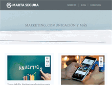 Tablet Screenshot of martasegura.com